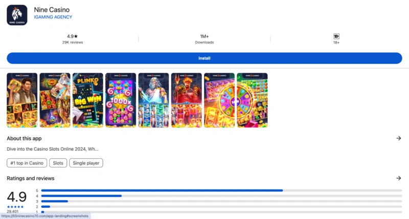 Nine Casino App